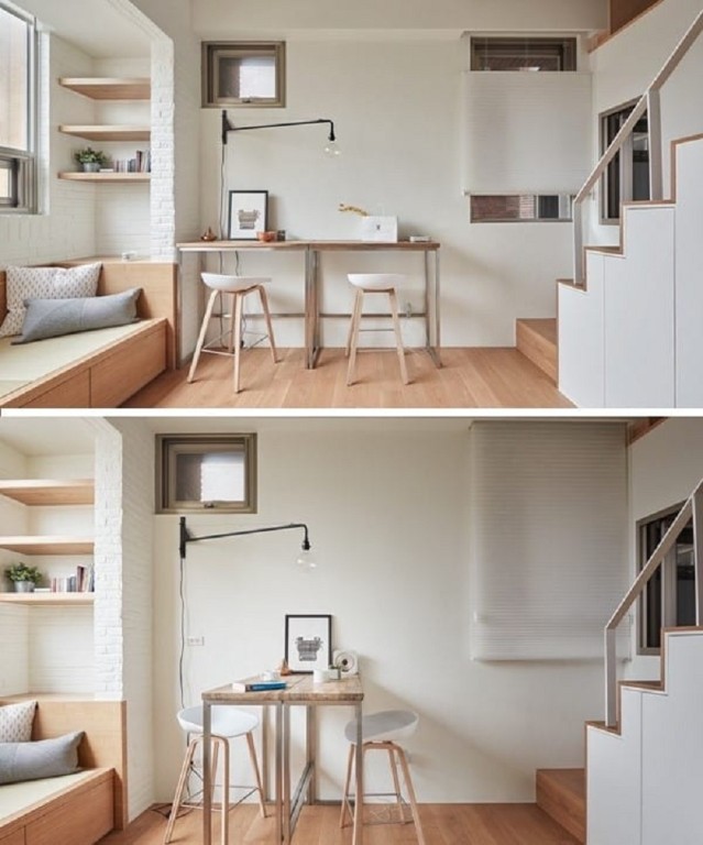 5. Thiết kế nhà nhỏ thoáng rộng nhờ lựa chọn nội thất thông minh
