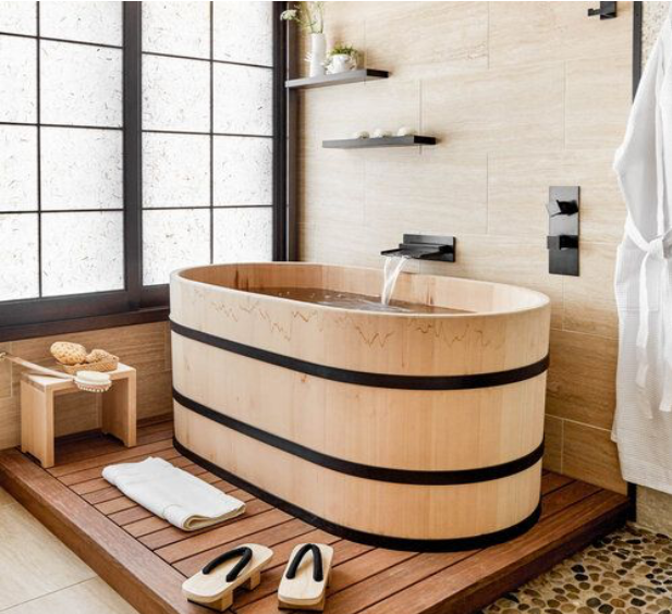 Bồn tắm là nét đặc trưng của phong tục truyền thống Nhật Bản