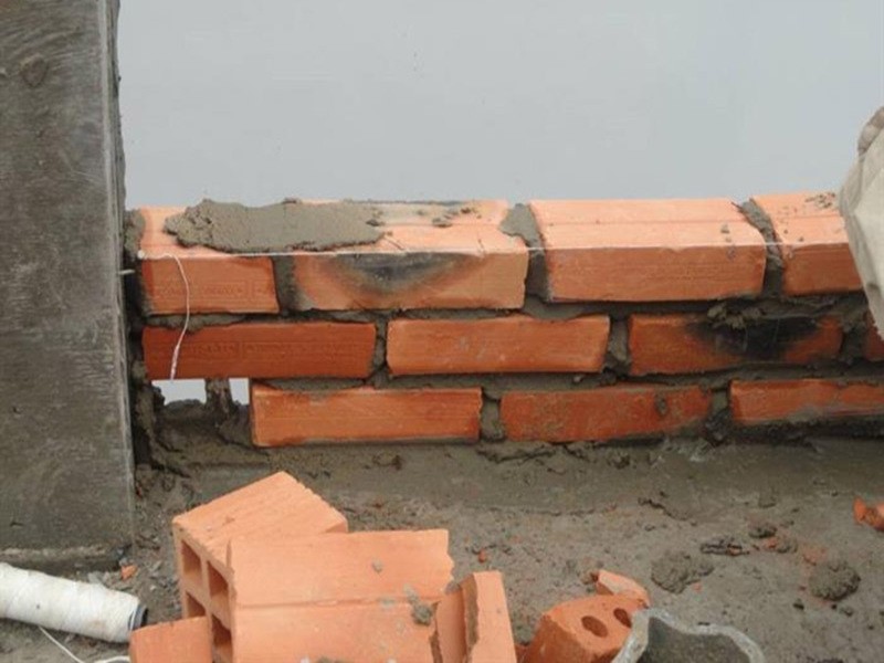 Kiểu đặt gạch xây trên tường nhà
