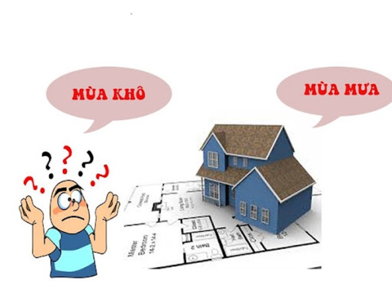 Hình 2: Tùy vào nhu cầu mà lựa chọn thời điểm xây nhà ở phù hợp