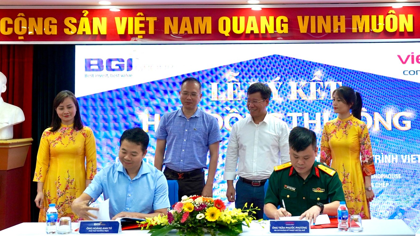 Lễ ký kết giữa Viettel Construction và BGI Group đánh dấu sự hợp tác lần đầu tiên, mở ra cơ hội phát triển trong tương lai